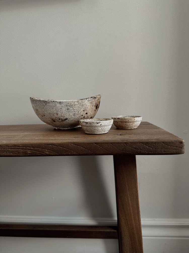 antique burned bowls (set of 3)