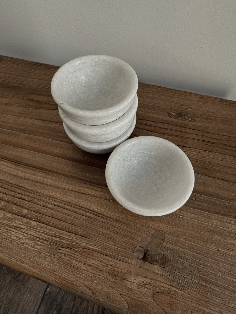 fleur marble bowl (set of 4)