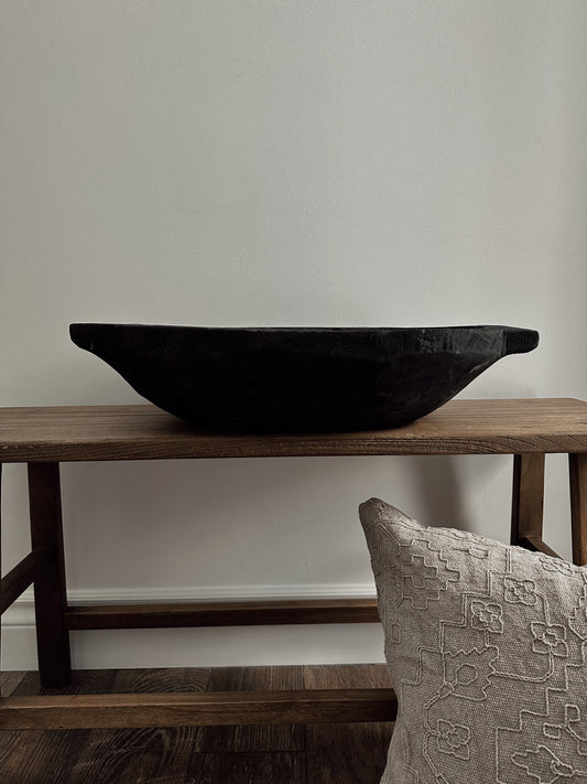 • sold out • oval dough bowl in black / extra large