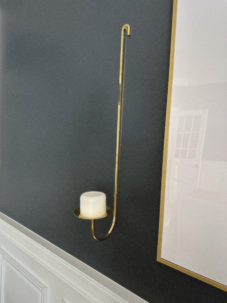 brass wall candle holder (set of 2)
