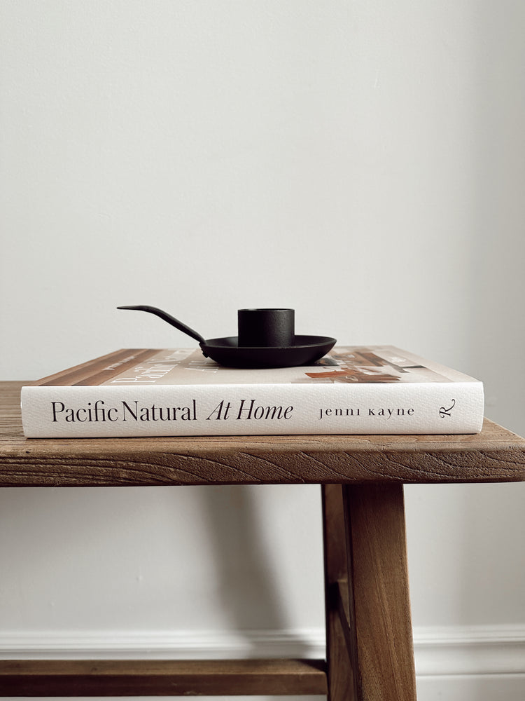 black candle holder with handle