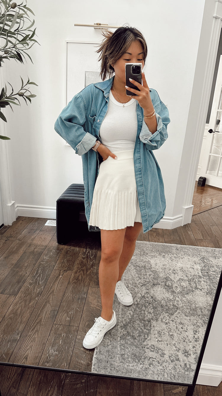 knit tennis skirt