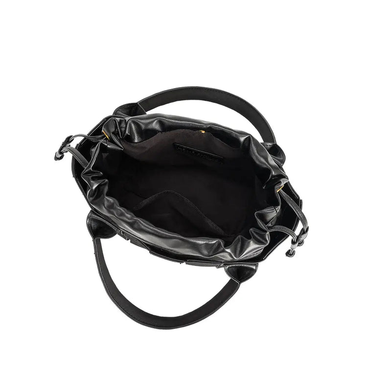 lyndsey woven handbag with crossbody strap