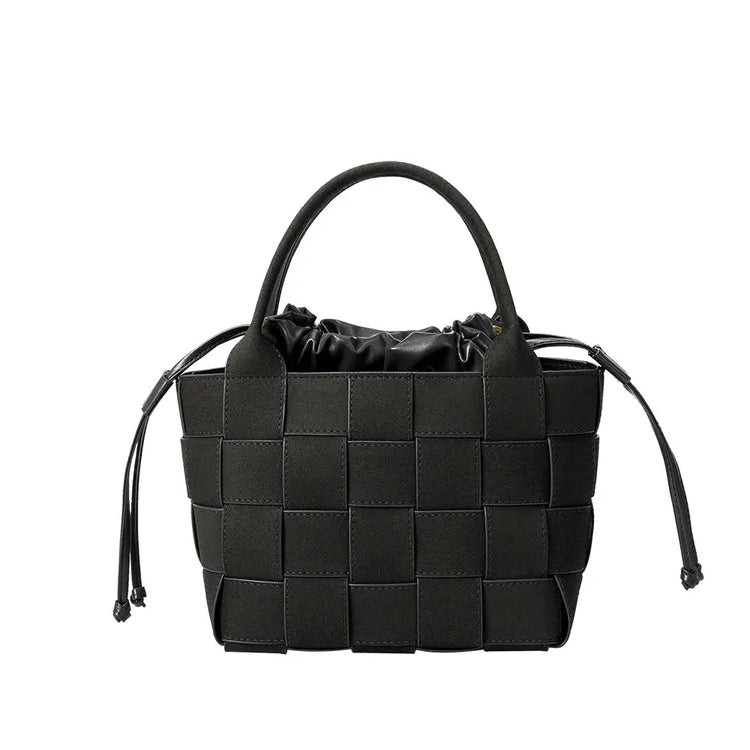 lyndsey woven handbag with crossbody strap