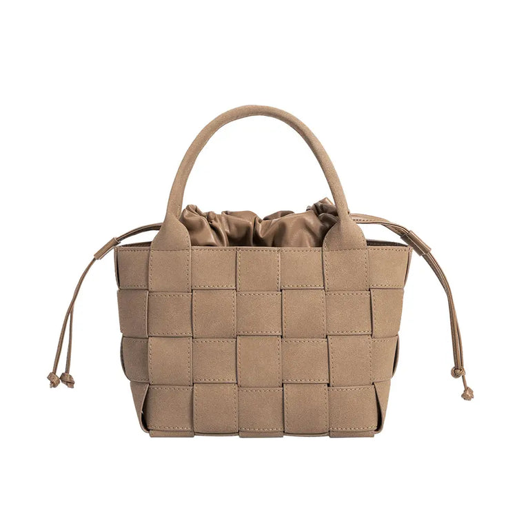 lyndsey woven handbag with crossbody strap