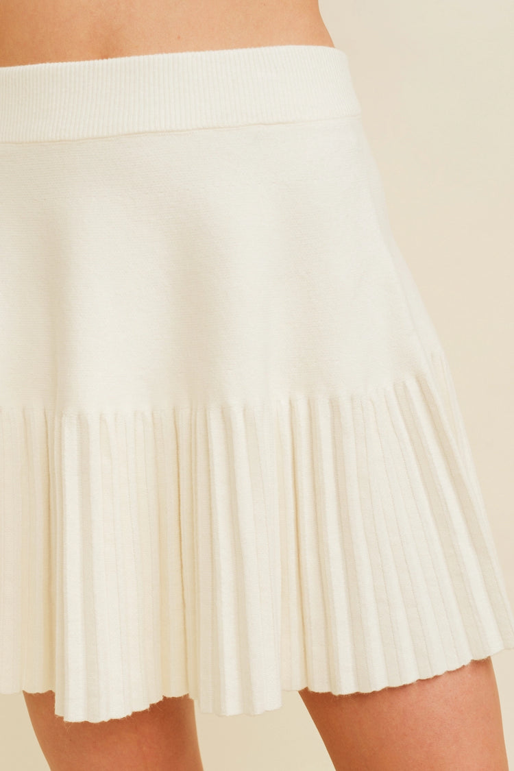 knit tennis skirt