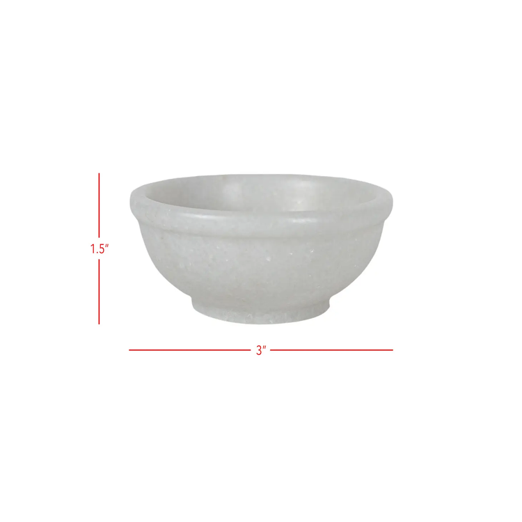 fleur marble bowl (set of 4)