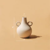 ceramic belly vase in terracotta / small