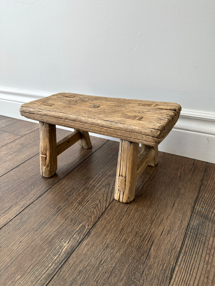 Elm Wood Baby Stool in Natural