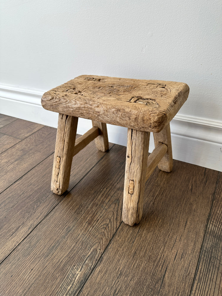 Elm Wood Baby Stool in Natural