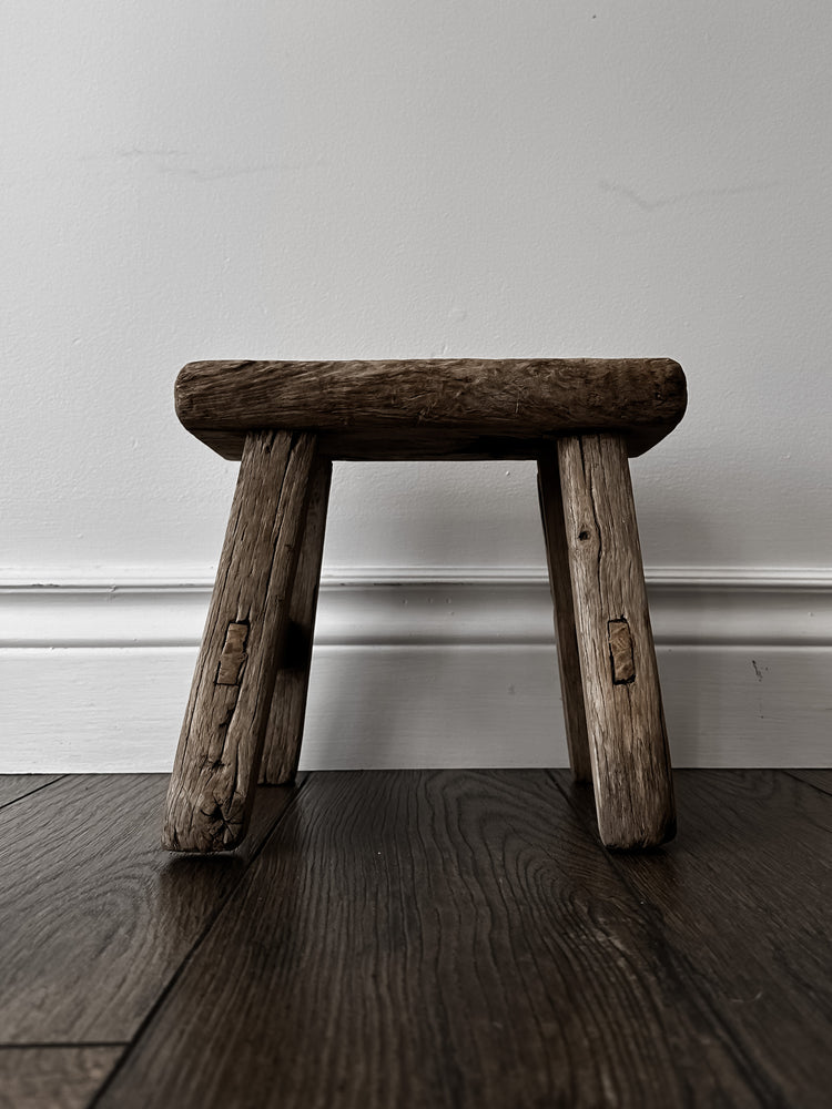 Elm Wood Baby Stool in Natural