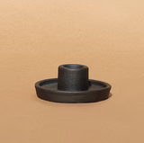 minimal ceramic candle holder in black