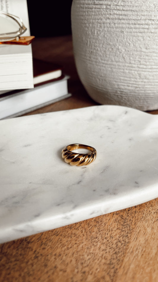 gold dome ring