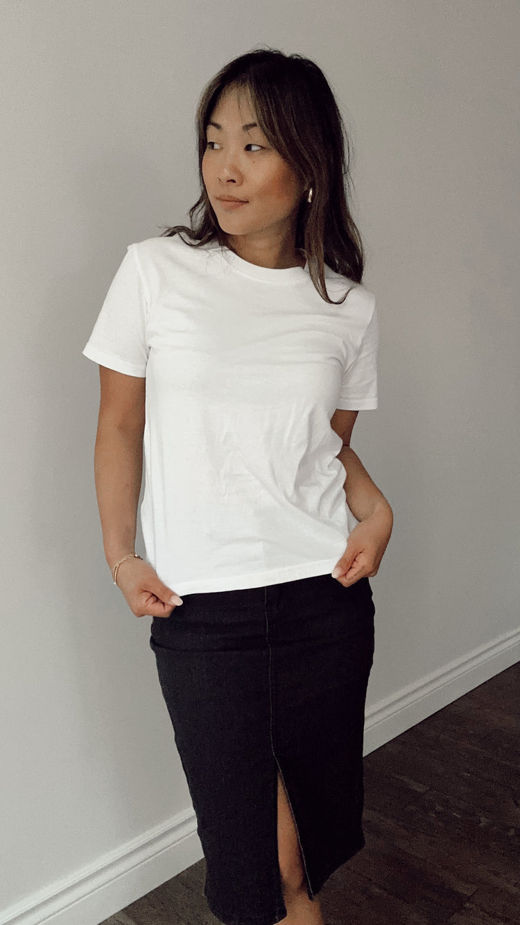 the perfect white tee