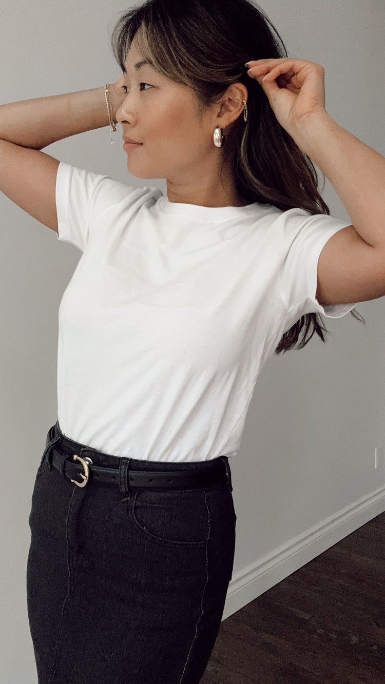 the perfect white tee