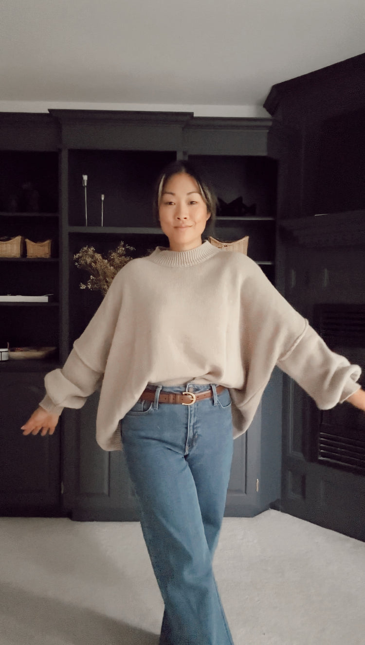 oversized rounded sweater