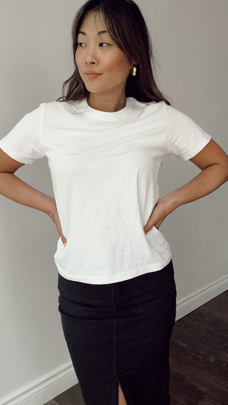 the perfect white tee