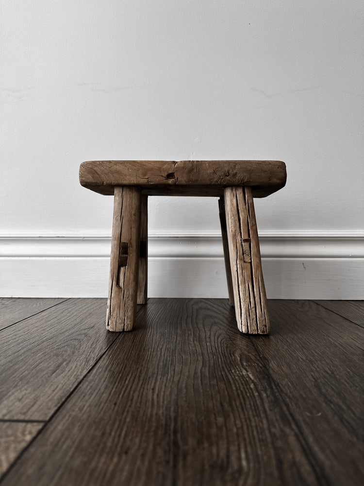 Elm Wood Baby Stool in Natural