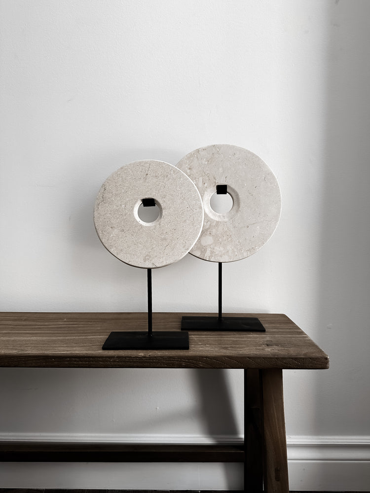 Marble Disc on Stand - M